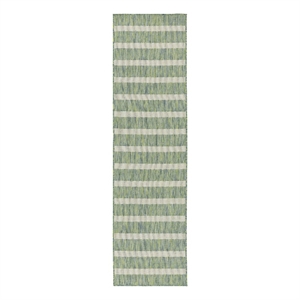 Nourison Home Positano 10' Runner Fabric Blue Green Ivory Area Rug