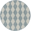 Nourison Home Positano 8' x Round Fabric Aqua Area Rug