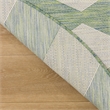 Nourison Home Positano 8' x Round Fabric Blue Green Area Rug
