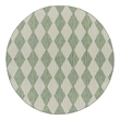 Nourison Home Positano 8' x Round Fabric Blue Green Area Rug