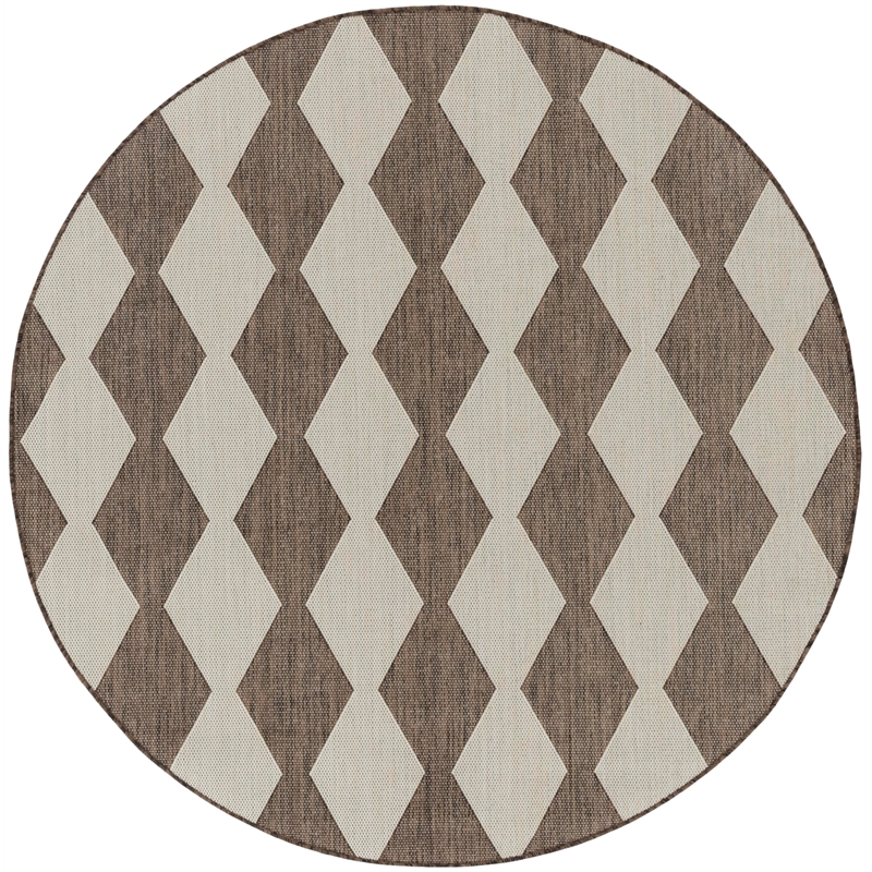 Nourison Home Positano 6' x Round Fabric Natural Area Rug