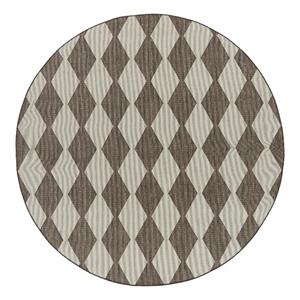 Nourison Home Positano 8' x Round Fabric Natural Area Rug