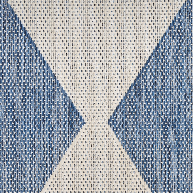 Nourison Home Positano 6' Runner Fabric Navy Blue Area Rug