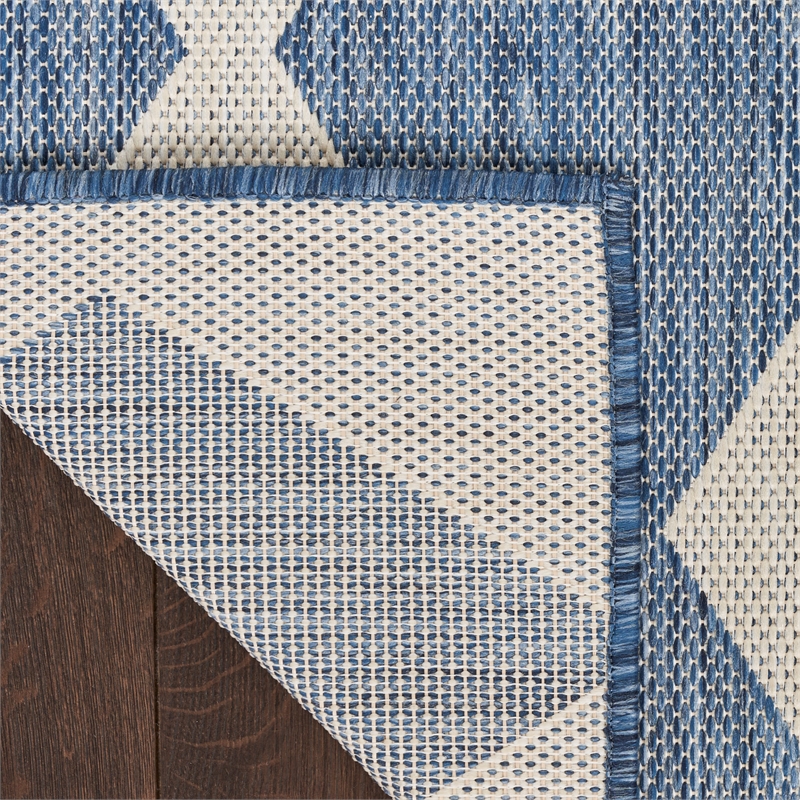 Nourison Home Positano 6' Runner Fabric Navy Blue Area Rug