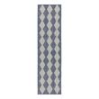 Nourison Home Positano 6' Runner Fabric Navy Blue Area Rug