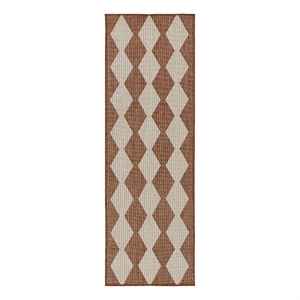 Nourison Home Positano 8' Runner Fabric Terracotta Area Rug
