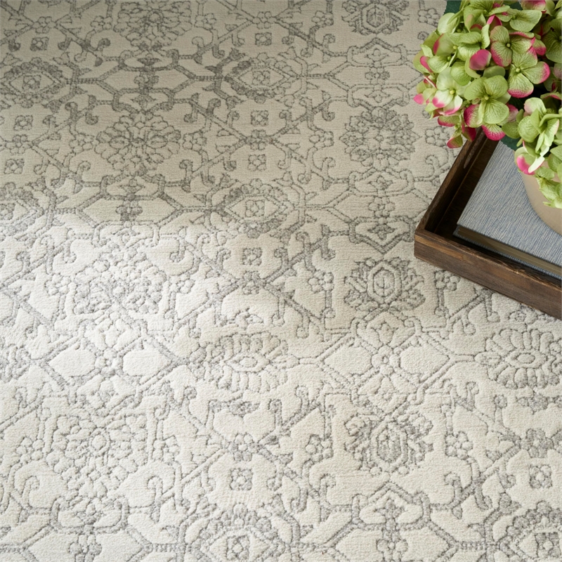 Nourison Home Grace 8' x 10' Polyester Grey Area Rug