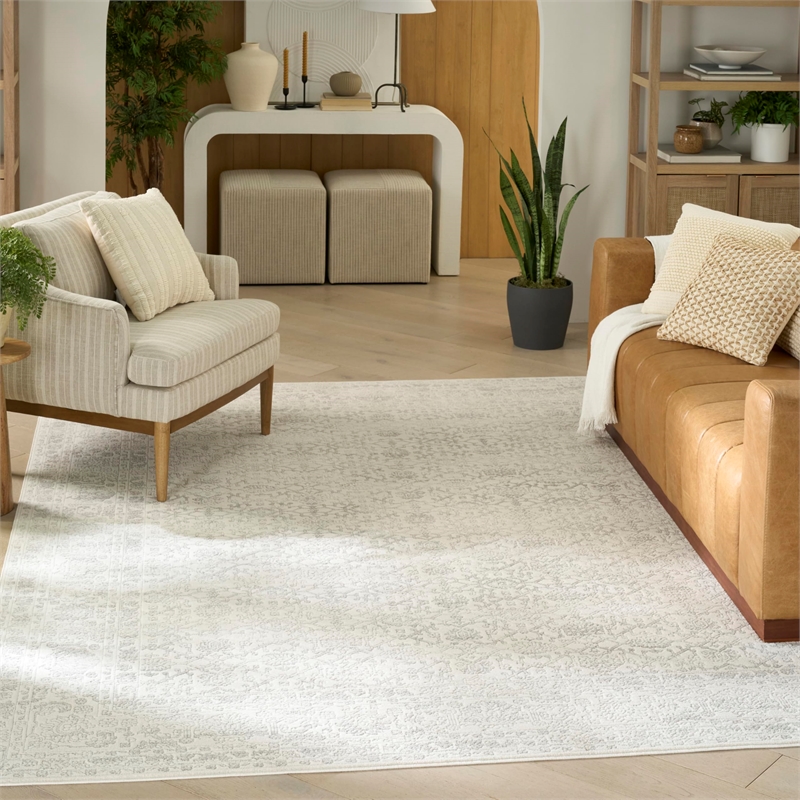 Nourison Home Grace 8' x 10' Polyester Grey Area Rug