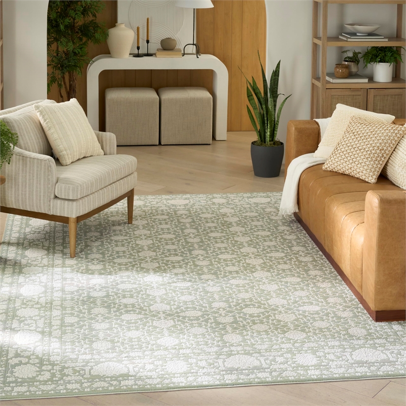 Nourison Home Grace 8' x 10' Polyester Sage Area Rug