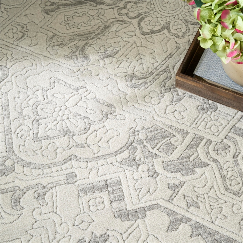 Nourison Home Grace 8' x 10' Polyester Grey Area Rug