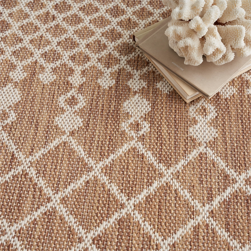 Nourison Positano 4' x 6' Fabric Beige Area Rug