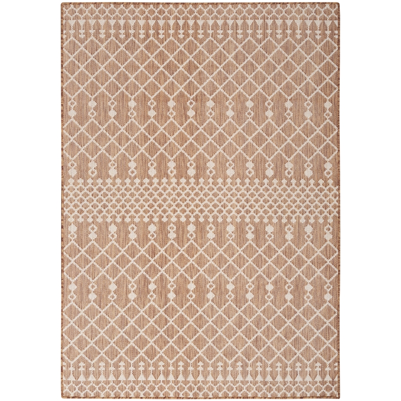 Nourison Positano 4' x 6' Fabric Beige Area Rug