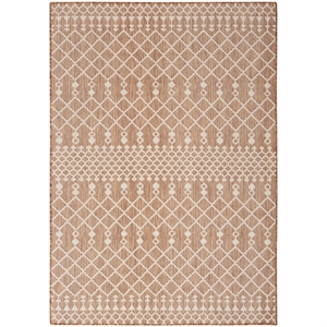 Nourison Positano 4' x 6' Fabric Beige Area Rug