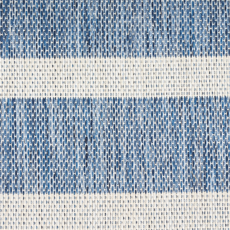 Nourison Positano 4' x 6' Fabric Navy Ivory Area Rug