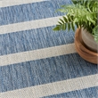 Nourison Positano 4' x 6' Fabric Navy Ivory Area Rug