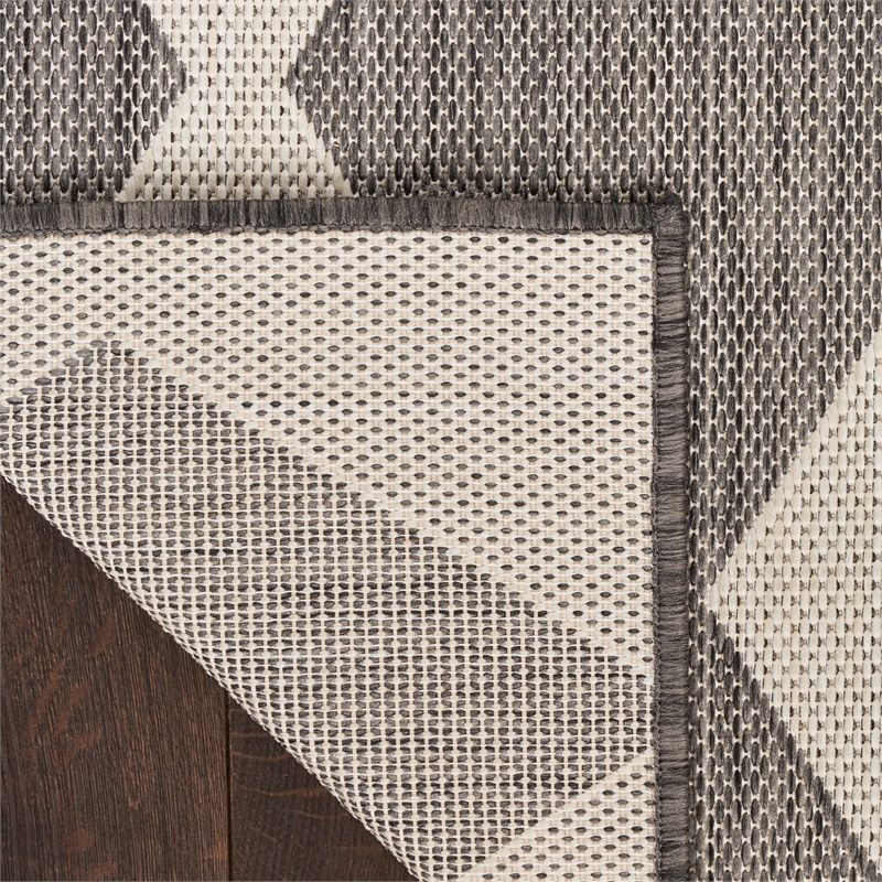 Nourison Home Positano 4' x 6' Fabric Charcoal Area Rug