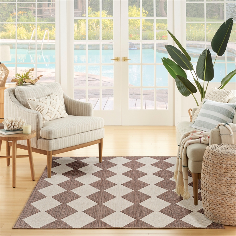 Nourison Home Positano 4' x 6' Fabric Natural Area Rug