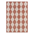 Nourison Home Positano 4' x 6' Fabric Terracotta Area Rug