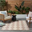 Nourison Home Positano 4' x 6' Fabric Beige Area Rug