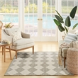 Nourison Home Positano 4' x 6' Fabric Light Grey Area Rug