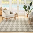 Nourison Home Positano 5' x 7' Fabric Light Grey Area Rug