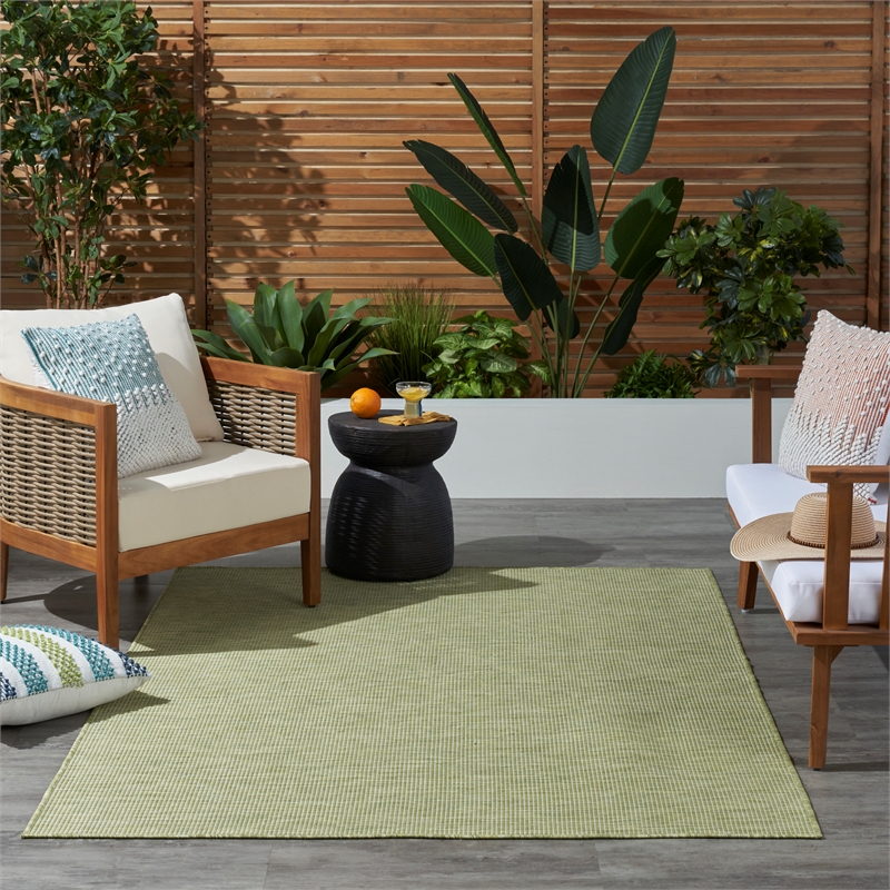 Nourison Home Positano 5' x 7' Fabric Green Area Rug