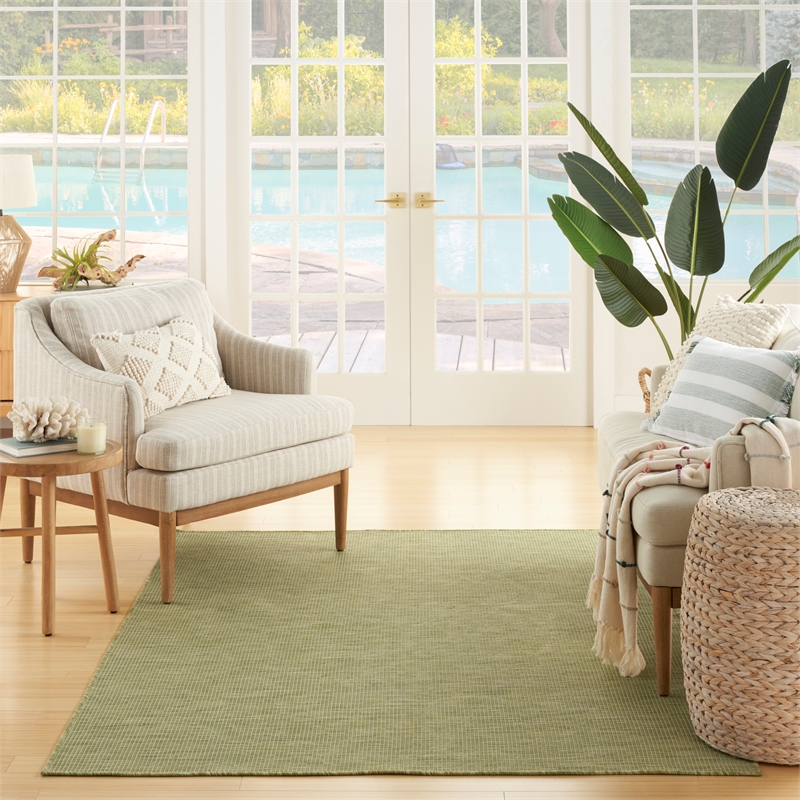 Nourison Home Positano 5' x 7' Fabric Green Area Rug