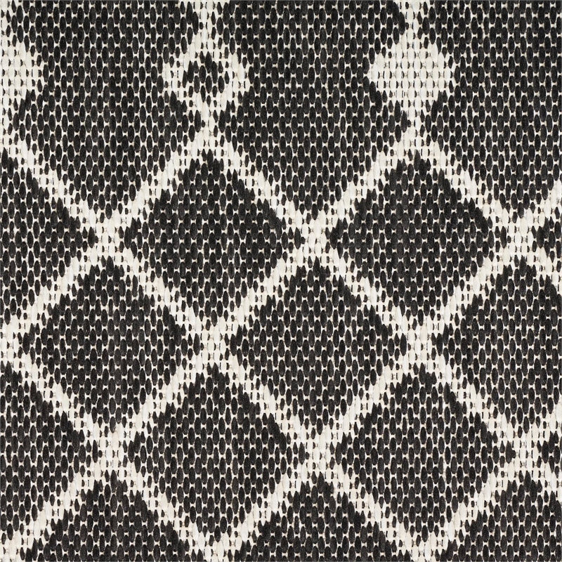 Nourison Home Positano 6' Runner Fabric Black Area Rug