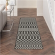 Nourison Home Positano 6' Runner Fabric Black Area Rug