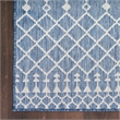Nourison Home Positano 6' Runner Fabric Navy Blue Area Rug