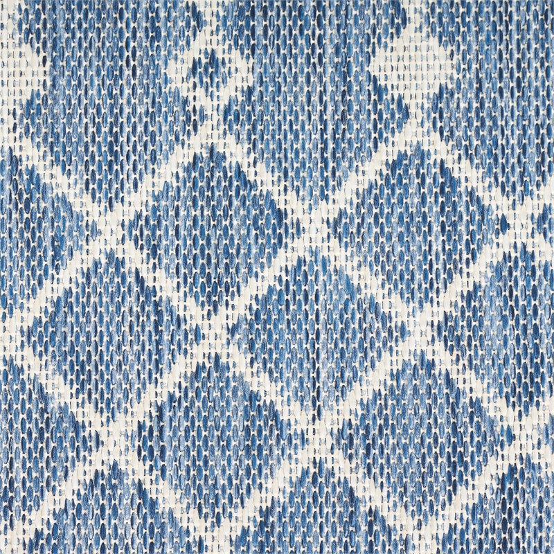 Nourison Home Positano 6' Runner Fabric Navy Blue Area Rug