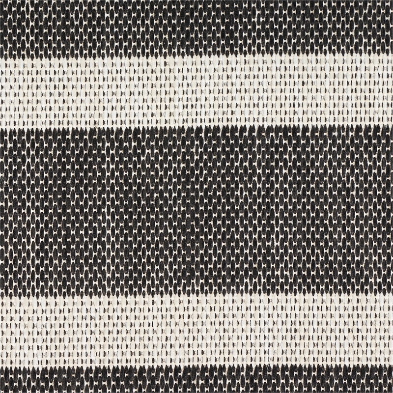 Nourison Home Positano 6' Runner Fabric Black Ivory Area Rug