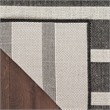 Nourison Home Positano 6' Runner Fabric Black Ivory Area Rug