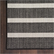 Nourison Home Positano 6' Runner Fabric Black Ivory Area Rug