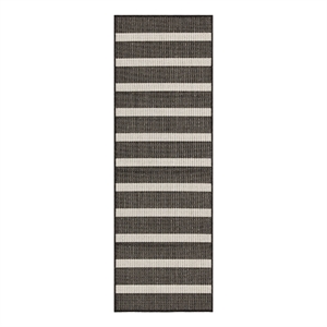 Nourison Home Positano 6' Runner Fabric Black Ivory Area Rug