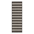 Nourison Home Positano 6' Runner Fabric Black Ivory Area Rug