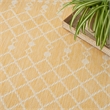 Nourison Positano 4' x 6' Fabric Yellow Area Rug