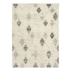 Nourison Home Serenity Home 6' x 9' Polyester Beige Grey Area Rug