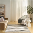 Nourison Home Serenity Home 6' x 9' Polyester Blue Multicolor Area Rug