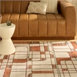 Nourison Home Nordic 8' x 10' PolyesterIvory Rust Area Rug