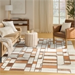 Nourison Home Nordic 8' x 10' PolyesterIvory Rust Area Rug