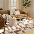 Nourison Home Nordic 8' x 10' PolyesterIvory Rust Area Rug