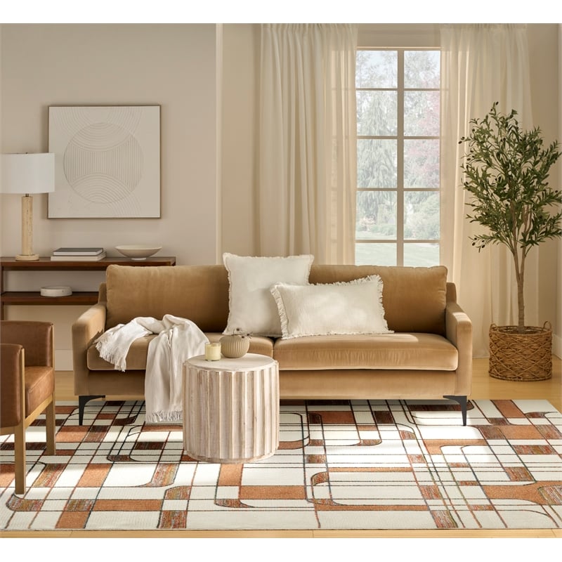 Nourison Home Nordic 8' x 10' PolyesterIvory Rust Area Rug
