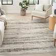 Nourison Home Serenity Home 6' x 9' Polyester Ivory Beige Area Rug