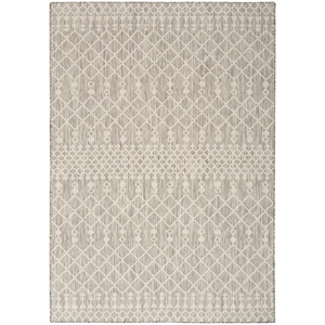 Nourison Positano 7' x 10' Fabric Light Gray Area Rug