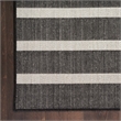 Nourison Positano 5' x 7' Fabric Black Ivory Area Rug