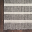 Nourison Positano 5' x 7' Fabric Charcoal Ivory Area Rug