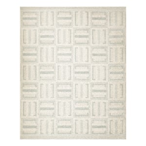 Nourison Home Nordic 8' x 10' Polyester Ivory Blue Area Rug