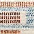 Nourison Home Nordic 6' Runner Polyester Ivory Rust Area Rug