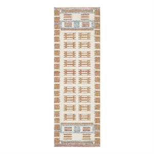 Nourison Home Nordic 6' Runner Polyester Ivory Rust Area Rug